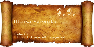 Hlinka Veronika névjegykártya